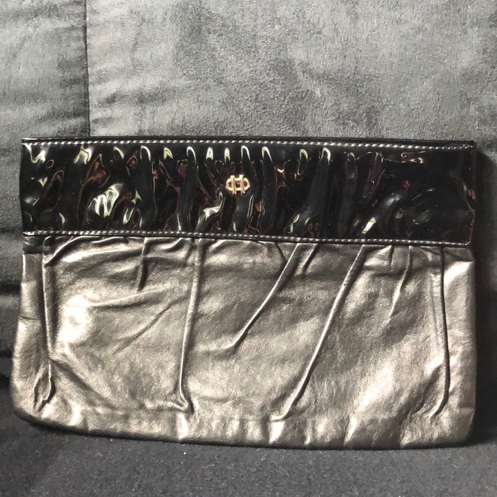 Vintage Letisse Black leather clutch